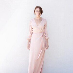 Kamperett Silk Linden Dress in Rose